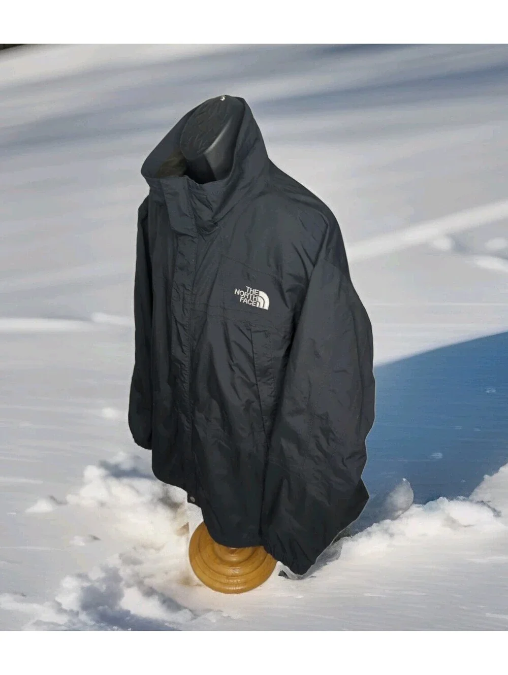 The North Face HyVent Heavy Ski Shell Jacket Mens XL X-Large Black Waterproof
